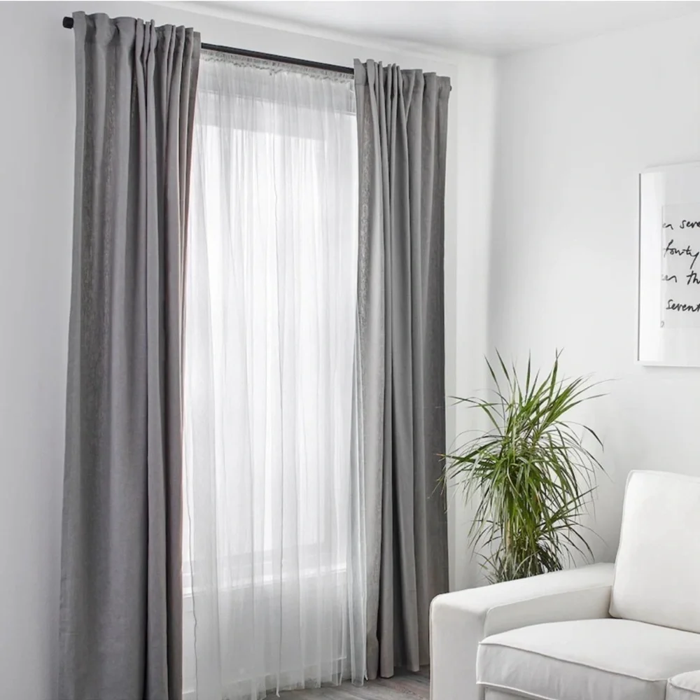 IKEA Lill Sheer Mesh Curtain Panels